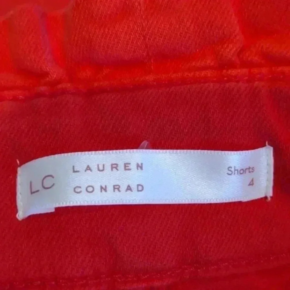 NWT Lauren Conrad shorts red‎ size 4 - Picture 5 of 5